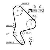 CONTINENTAL CTAM CT986K2 - Juego de correas dentadas