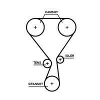GATES K05T360HOB - Juego de correas dentadas