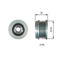 GATES OAP7220 - Rueda libre alternador - DriveAlign™