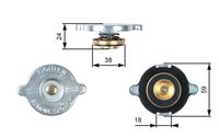 GATES RC112 - Tapa, radiador