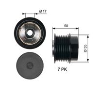 GATES OAP7017 - Rueda libre alternador