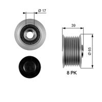 GATES OAP7071 - Rueda libre alternador