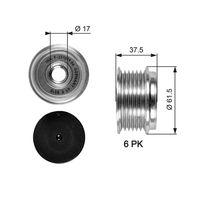 GATES OAP7075 - Rueda libre alternador