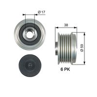 GATES OAP7177 - Rueda libre alternador