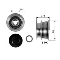 GATES OAP7108 - Rueda libre alternador - DriveAlign™
