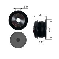 GATES OAP7154 - Rueda libre alternador
