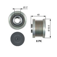 GATES OAP7179 - Rueda libre alternador - DriveAlign™