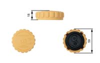 GATES RC201 - Tapón, depósito de refrigerante