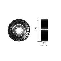 GATES T36252 - Polea inversión/guía, correa poli V - DriveAlign™