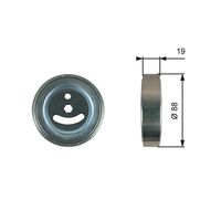 GATES T36280 - Polea tensora, correa poli V - DriveAlign™