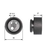 DAYCO ATB2184 - Polea tensora, correa dentada