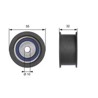 GATES T41101 - Polea inversión/guía, correa distribución - PowerGrip™