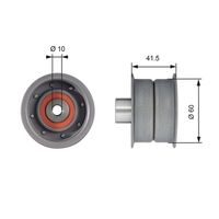 GATES T42106 - Polea inversión/guía, correa distribución - PowerGrip™