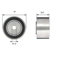 DAYCO ATB2263 - Polea inversión/guía, correa distribución