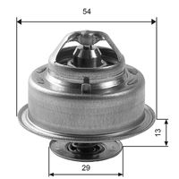 GATES TH14488G1 - Termostato, refrigerante