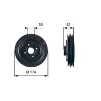 GATES TVD1124 - Polea, cigüeñal - DriveAlign™