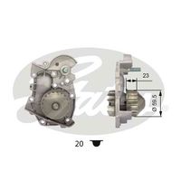 DOLZ R124 - Bomba de agua, refrigeración del motor