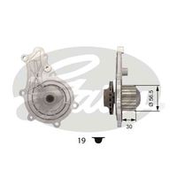 DOLZ C129 - Bomba de agua, refrigeración del motor
