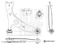 BLUE PRINT ADBP860200 - Barra oscilante, suspensión de ruedas