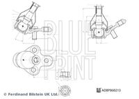 BLUE PRINT ADBP860213 - Rótula de suspensión/carga