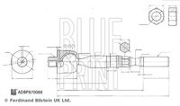 BLUE PRINT ADBP870088 - Articulación axial, barra de acoplamiento