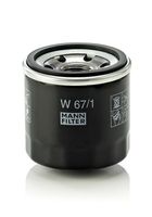 MANN-FILTER W671 - Filtro de aceite