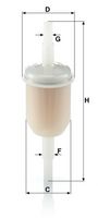 MANN-FILTER WK 31/2 (10) - Filtro combustible