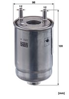 MANN-FILTER WK 9049 z - Filtro combustible