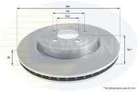COMLINE ADC2319V - Disco de freno - Comline