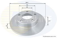 COMLINE ADC1437 - Disco de freno - Comline