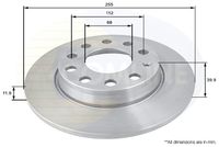 COMLINE ADC1436 - Disco de freno - Comline