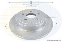 COMLINE ADC2308 - Disco de freno - Comline