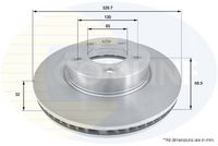 COMLINE ADC1475V - Disco de freno - Comline