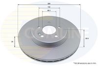 COMLINE ADC4080V - Disco de freno - Comline