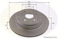 COMLINE ADC2938V - Disco de freno - Comline