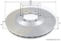 COMLINE ADC0705V - Disco de freno - Comline
