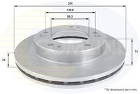 COMLINE ADC1049V - Disco de freno