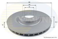 COMLINE ADC1285V - Disco de freno - Comline