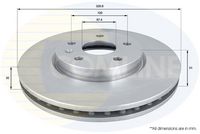 COMLINE ADC1142V - Disco de freno - Comline