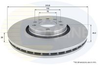 COMLINE ADC1135V - Disco de freno - Comline
