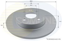 COMLINE ADC1133 - Disco de freno - Comline