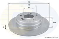 COMLINE ADC1616 - Disco de freno - Comline
