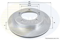 COMLINE ADC0907V - Disco de freno - Comline