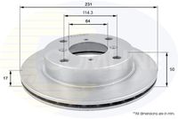 COMLINE ADC0906V - Disco de freno - Comline