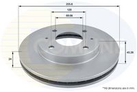 COMLINE ADC0333V - Disco de freno - Comline
