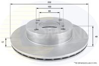 COMLINE ADC0916V - Disco de freno - Comline