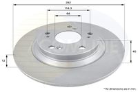 COMLINE ADC0933 - Disco de freno - Comline