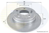 COMLINE ADC1611 - Disco de freno - Comline