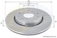 COMLINE ADC0925V - Disco de freno - Comline