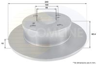 COMLINE ADC01131 - Disco de freno - Comline